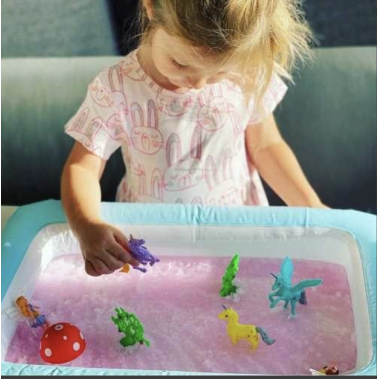 Bandeja Sensorial Unicornios. Zimplikids