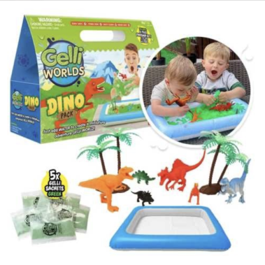 Bandeja sensorial Dinosaurios. Zimplikids