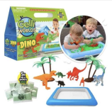 Bandeja sensorial Dinosaurios. Zimplikids