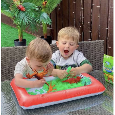 Bandeja sensorial Dinosaurios. Zimplikids