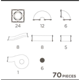 Pista de bolas Pastel. Cleverclixx