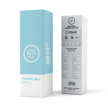 Botella Cool Bottles.500ML pastel Sky.