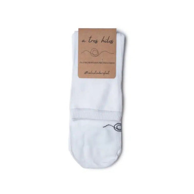 Calcetines Barefoot Blancos. A tres hilos.