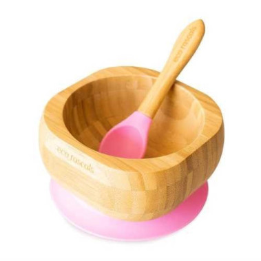 Bol bamboo rosa/azul. Eco rascals.