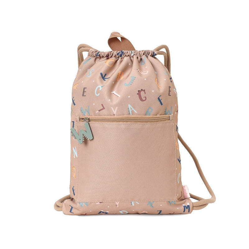 Mochila Saco Impermeable. Funny Letters. Tutete